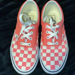 Pink checkered vans